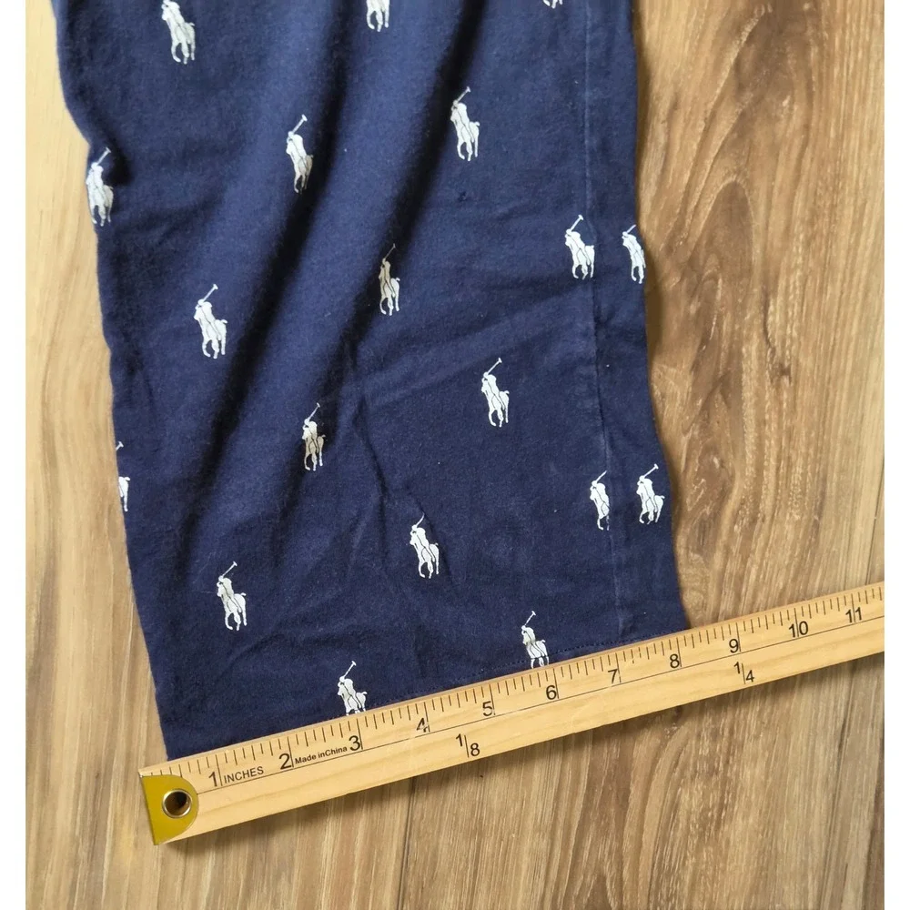 Polo Ralph Lauren Elastic Waistband Lounge Pants Mens Size Medium Navy